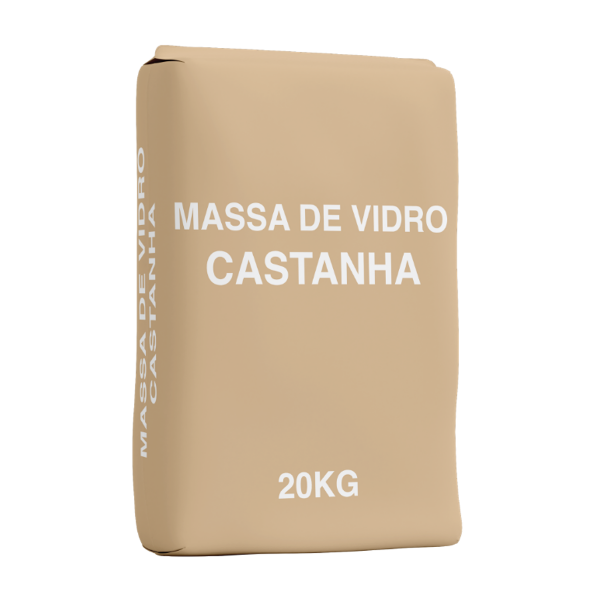 Massa de vidro castanha